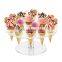 Clear Acrylic Ice Cream Cone Holder Stand 8 Holes Waffle Cone Holder  Hand Roll Holder Sushi Popcorn Sweets Storage Stand