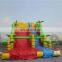 Colorful jungle theme children bouncy land slide giant inflatable slide