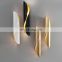 Modern LED Aluminum Wall Light Exterior Gold White Decorative Surface Mounted LED Wall Lamps