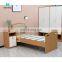 Wooden Footboard Factory Supply Directly Customized Care Bed Safe Side Rails Manual Patient Nursing Bed for Nursing Home