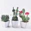 Wholesale Lifelike Artificial Plant Bonsai Ornamental Mini Home Office Faux Plants Pot Decor Artificial Cactus Potted Plants