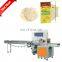 Hot Sale Burrito Tortilla Pillow Packing Machine Pizza Dough Wrapping Machine
