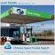 Professional design steel space frame structure petrol station