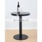 Unique Round Standing Casters Wishbone Center Black Console Cover Table Legs