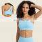 Wholesale Custom Ribbed One Shoulder Sexy Sports Gym Bra Top Ladies Outdoor Fitness Yoga Wear Clothing For Women