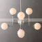 Modern luxury american design blown glass  chandelier for living room or large home