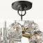 Modern Crystal Molecular Chandelier ceiling Lighting Fixture for Living Room Bedroom Dining Room kitchen island Foyer Lobby