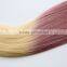 Double weft thick end Grape purple hair color human hair extensions 100 percent indian remy human                        
                                                                                Supplier's Choice