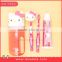 Portable pink kids toothbrush boxes dental equipment suits
