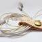 Handmade Brown Leather Cable Cord Winder Holder Tie for Earphone Cell Phone