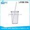 Disposable custom printing plastic drink bottle with straw