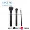 3Pcs/Set Black Makeup Cosmetic Brush Set Kit Include Face Contour Eye Brush