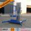 aluminium single mast person hydraulic lifts/vertical mast lifts