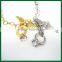 Heart Wing with Ring Zinc Alloy Chain Bracelet