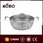 American style stainless steel hot pot for cooking