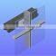 glazed aluminum curtain wall