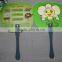 2016 hot summer promotional custom printed pp plastic advertising hand held fan