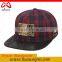 China headwear custom 3D embroidery snapback cap oem hiphop cap and flat cap