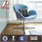 Green Fabric Fiberglass Wool Swan Chair by Arne Jacobsen H-378B
