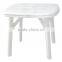 Square plastic garden/outdoor table knock down design