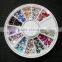 Cheap Price 12Color Nail Art Decoeration Acrylic Rhinestone Wheel