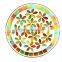 Dia 15 cm Round Flower Pattern Mosaic Glass Candle Tray /Mosaic Candle Plate                        
                                                Quality Choice