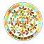 Round Rotary Tile Mosaic Glass christmas decorative ceramic plate