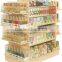 Wooden display rack for specialty stores