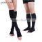 open toe men women medical compression knee high socks