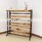 Wood and metal clothes display Trousers rack with hanging