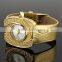 2016 Latest Selling Product Gold Leather Factory Watch