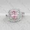 Stylish Amethyst Purple Crystal Ring Party Engagement Wedding Rings for Women Platinum Plated Women Rings