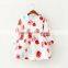 Korean fashion china baby clothing manufacturing princess printed flower dress,