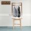Metal And Solid Wooden Design Fashion Gifts Clothes Display Hanging Rack 65''H