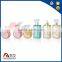 Guangzhou square high quality bright blue cream plastic cosmetic Acrylic Bottle with sprayer for Women