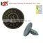 27L concave shape hollow single prong round metal jeans button for denim garment