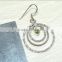 925 Sterling Silver Earring Peridot Dangle for Best Gift This Christmas