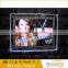 Indoor advertising led acrylic crystal light box backlit lighting frame battery