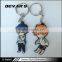 Promotional gifts clear plastic all kinds of couple lovely shaped keychain