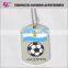 Custom 2016 UEFA European Football Championship Flag National Team Dog Tag Necklace Jewelry