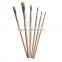 Natural bristles Flat shape wood handle artist oil painting brush set