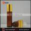 10ml amber roll on essential oil glass bottle with stainless roller balls