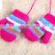 MS80125C Kids winter stripe design cute thermal gloves