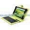 Booklet Style USB PC Keyboard Case With Slim Body in Size of 6"/7"/8"/9"/9.7"/10.1" Tablet Keyboard Case