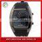 R36 Eco-friendly Silicone led watch with japan movt quartz watch stainless steel back of wrist watch