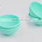Portable silicone folding baby feeding bowl