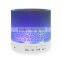 Mini Portable Bluetooth Wireless colorful LED metal Speaker
