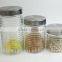Wholesale Glass Storage Jar with Metal Lid, Glass Canister with Cover