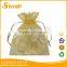 Custom-made colored mesh organza Jewelry drawstring bag