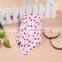  wholesale OEM service supply type cute triangle baby bibs cotton